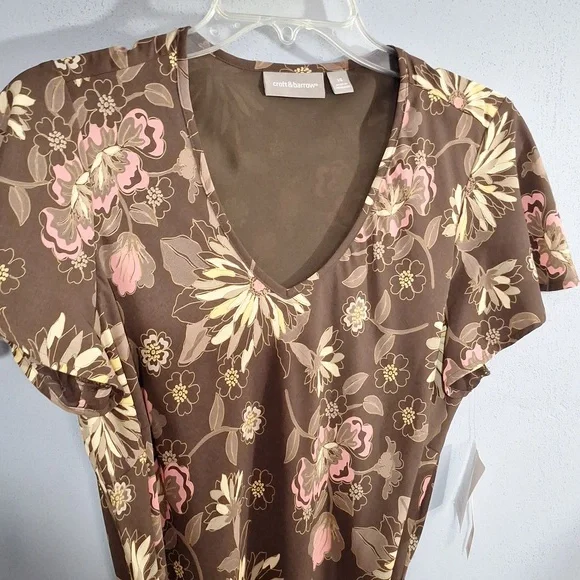 Floral brown dress - Picture 2 of 8